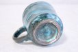 Photo7: Shigaraki ware Japanese pottery tea mug coffee cup rain blue 330ml