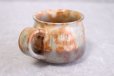 Photo4: Hagi ware Japanese pottery mug coffee cup asabeni kaku & saucer 210ml set of 2