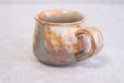Photo3: Hagi ware Japanese pottery mug coffee cup asabeni kaku & saucer 210ml set of 2