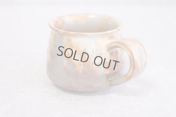 Photo3: Hagi ware Japanese pottery mug coffee cup asabeni kaku & saucer 210ml set of 2