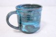 Photo4: Shigaraki ware Japanese pottery tea mug coffee cup rain blue 330ml