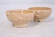 Photo11: Hagi Senryuzan climbing kiln Japanese pottery sake cup peach H3.25cm set of 2