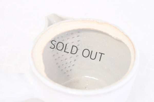 Photo9: Hagi ware Senryuzan climbing kiln Japanese tea pot kyusu Kake white glaze 280ml