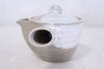 Photo4: Hagi ware Senryuzan climbing kiln Japanese tea pot kyusu Kake white glaze 280ml