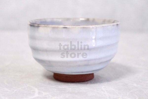 Photo4: Hagi ware Japanese pottery yunomi tea cups asagiri white glaze 230ml set of 5