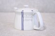 Photo3: Arita Porcelain Japanese tea pot stripe S type strainer blue 400ml