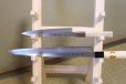 Photo2: Japanese wooden knife stand display holder tower rack for six knives (2)