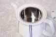 Photo7: Arita Porcelain Japanese tea pot stripe S type strainer blue 400ml