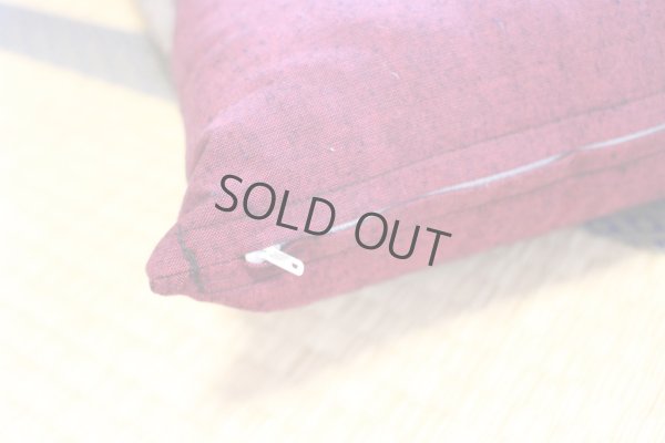 Photo7: Japanese floor pillow cushion cover zabuton Kurume textile psdik en 55 x 59cm