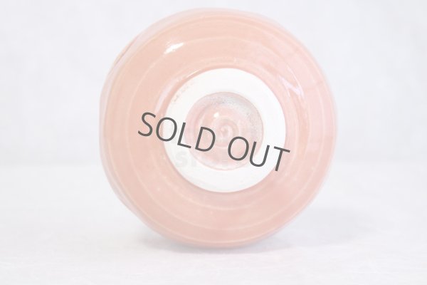 Photo5: Mino yaki ware Japanese tea bowl Aka raku wata chawan Matcha siro kubomi