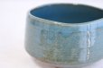 Photo5: Mino ware pottery Japanese tea ceremony bowl Matcha chawan blue tsutsu