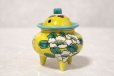 Photo6: Kutani Porcelain Japanese incense burner koro yoshidaya sazanka H 8.5cm