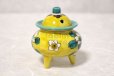 Photo3: Kutani Porcelain Japanese incense burner koro yoshidaya sazanka H 8.5cm