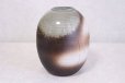 Photo6: Shigaraki pottery Japanese vase flower hananomiyako widh wood tag H 24cm