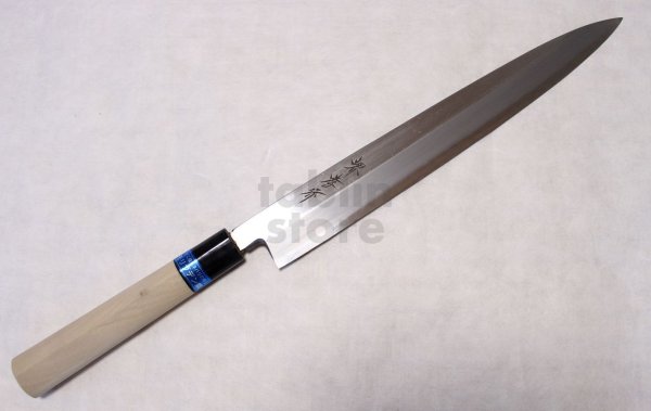 Photo2: SAKAI TAKAYUKI INOX stainless Magnolia wood Japanese Sashimi Yanagiba knife