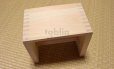 Photo1: Japanese Hinoki bath chair natural wood Stool yc H21cm (1)