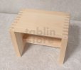 Photo4: Japanese Hinoki bath chair natural wood Stool yc H21cm