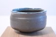 Photo1: Tokoname ware tea bowl Kurohaku nagashi chawan Matcha Green Tea Japanese (1)