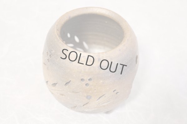 Photo6: Tokoname YT Japanese green tea aroma Incense Burner tachibana hagi H11.5cm