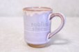 Photo6: Hagi yaki ware Japanese pottery mug coffee cup purple 220ml