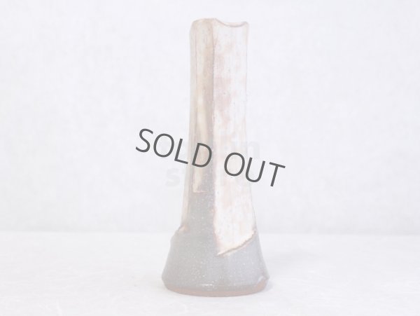 Photo10: Hagi yaki ware Japanese vase Gohonte sanpo Keizo H 24cm