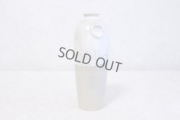 Photo3: Hagi ware Senryuzan climbing kiln Japanese vase dimple en H23cm