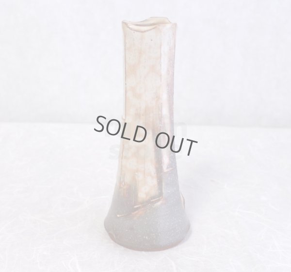 Photo5: Hagi yaki ware Japanese vase Gohonte sanpo Keizo H 24cm