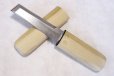 Photo1: Ikebana Kiridashi knife katana Japanese Woodworking Okeya white 2 steel BL90mm (1)