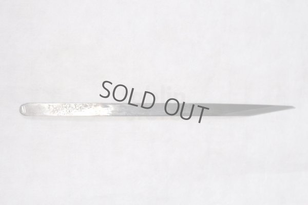 Photo7: Kiridashi Woodworking Carving knife Okeya Kurouchi kasaya thin white 2 steel