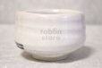 Photo6: Mino ware pottery Japanese tea ceremony bowl Matcha chawan sansui white shino