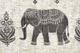 Photo5: Noren Japanese Curtain Doorway NM elephant india gray 85cm x 150cm 