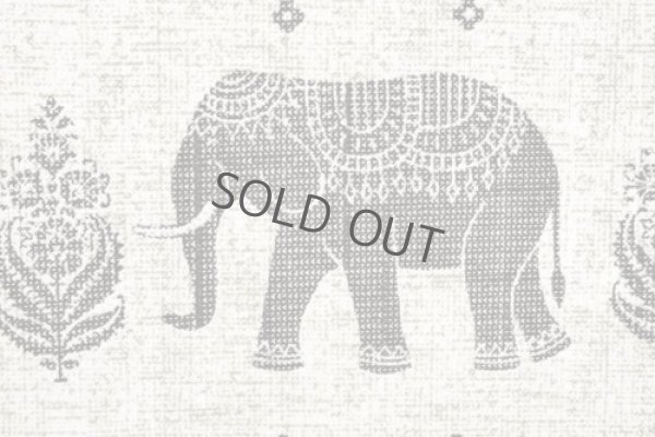 Photo5: Noren Japanese Curtain Doorway NM elephant india gray 85cm x 150cm 