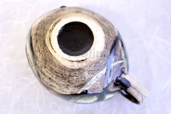 Photo6: Tokoname yaki ware Japanese Yusamashi tea tool for Sencha Oribe 240ml