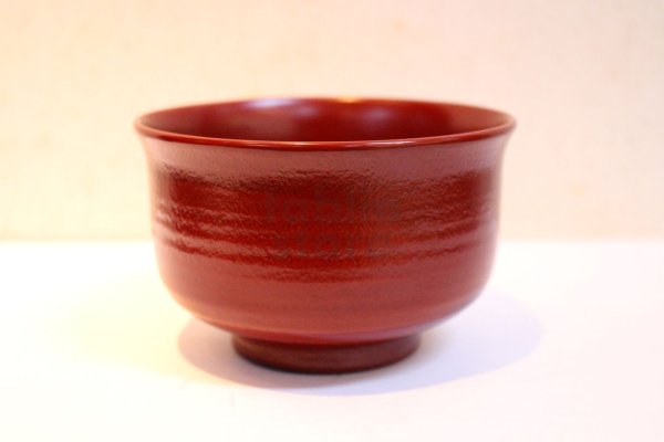 Photo1: Japanese Echizen Urushi lacquer matcha tea soup bowl wan jinoko shu  D113mm