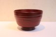 Photo1: Japanese Echizen Urushi lacquer matcha tea soup bowl furi jinoko shu red D111mm (1)