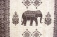 Photo10: Noren Japanese Curtain Doorway NM elephant india gray 85cm x 150cm 