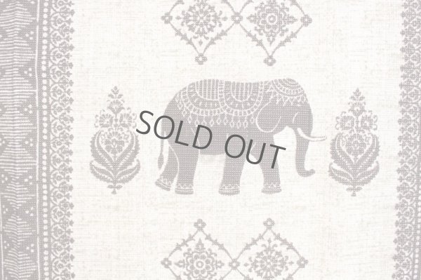 Photo10: Noren Japanese Curtain Doorway NM elephant india gray 85cm x 150cm 