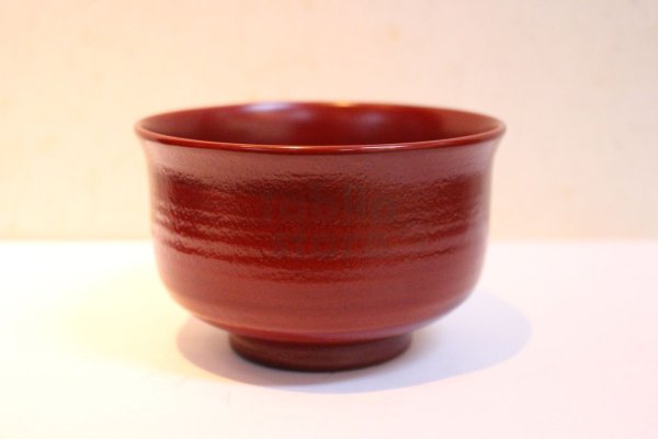 Photo2: Japanese Echizen Urushi lacquer matcha tea soup bowl wan jinoko shu  D113mm