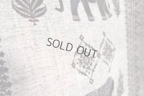 Photo8: Noren Japanese Curtain Doorway NM elephant india gray 85cm x 150cm 