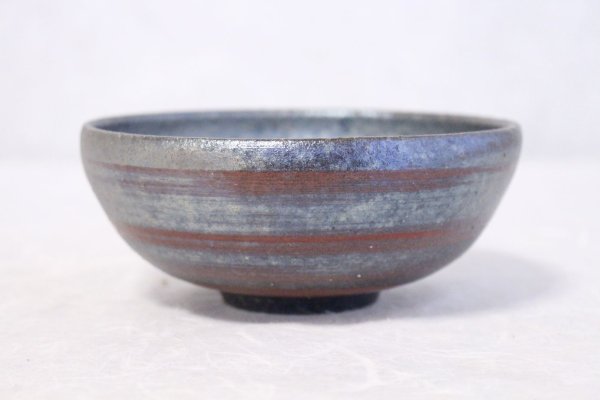 Photo1: Shigaraki pottery Japanese soup noodle serving bowl Ginsai red D140mm