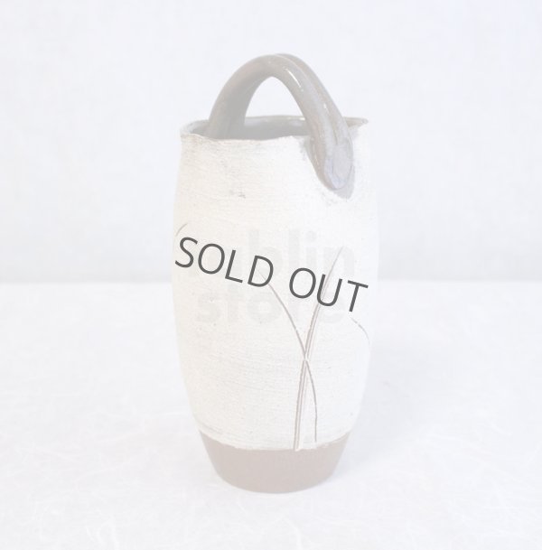 Photo4: Shigaraki pottery Japanese vase teoke teoke hakudei H 24cm