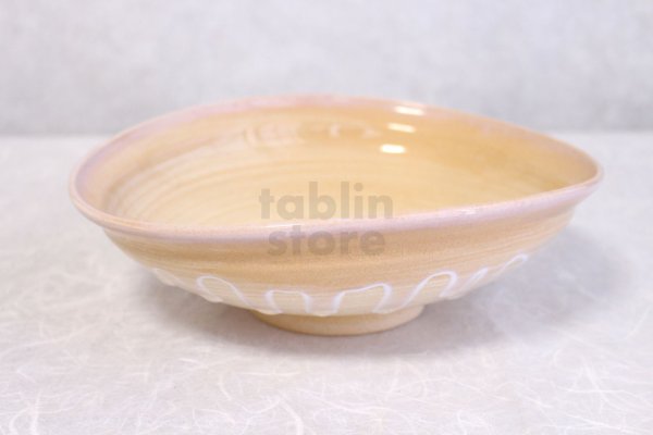 Photo2: Hagi ware Japanese Serving bowl Shizuku Dew(large) W255mm