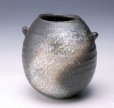 Photo9: Shigaraki Japanese pottery Vase tsuchi mimitsukiyohen H 19.5cm