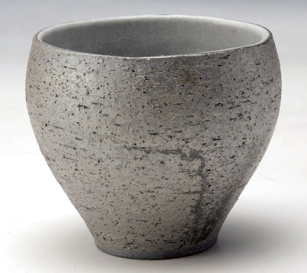 Photo1: Shigaraki Japanese pottery sake cup tumbler tsuchi daruma yohen 320ml