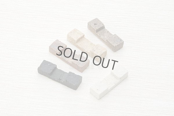 Photo10: Shigaraki pottery tsuchi block 5 colors Japanese chopsticks rest set of 5