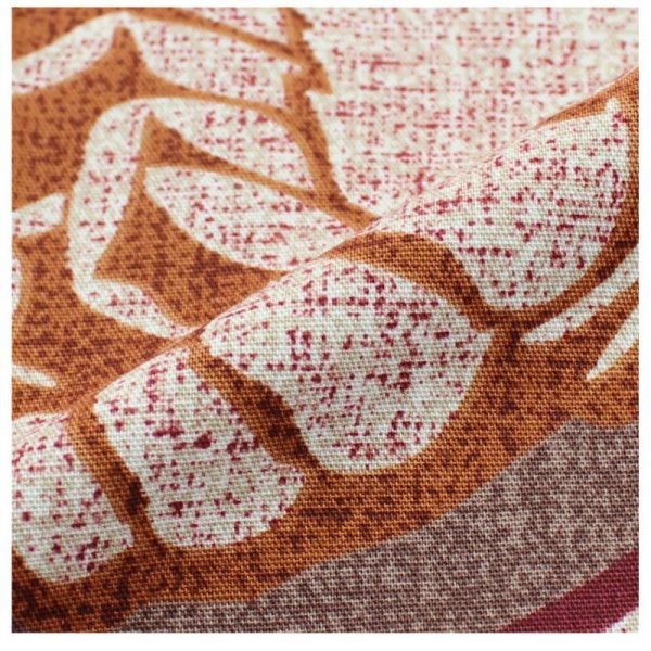 Photo2: Japanese floor pillow cushion cover zabuton cotton lucky print 55 x 59cm