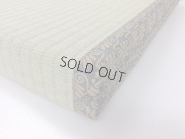 Photo1: Japanese rush grass floor pillow cushion zabuton deodorized square 44 x 4.5cm　