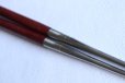 Photo4: Moribashi Chopsticks Honyaki stainless steel Japanese Sushi Chef's Garnishing  7 In (180mm) Purpleheart (Peltogyne spp)　