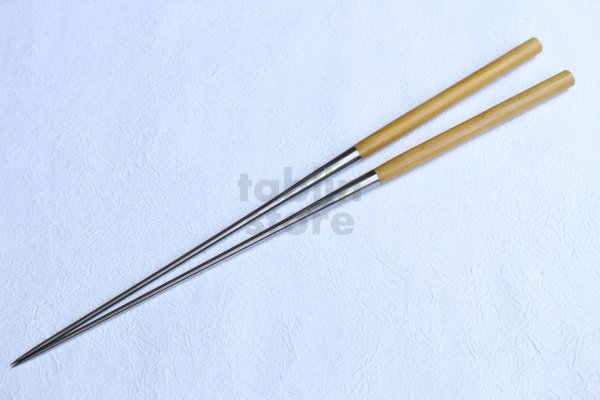 Photo1: Moribashi Chopsticks Honyaki stainless steel Japanese Sushi Chef's Garnishing  7 In (180mm) Amarello