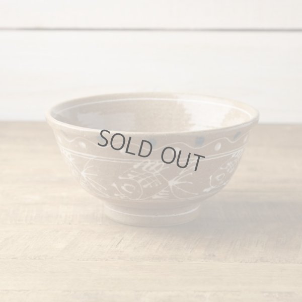 Photo1: Japanese Rice Soup Noodle bowl Donburi Mino ware ichin fish D190mm 